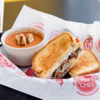 Tom & Chee Philly Combo with soup